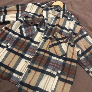 Zara Multicolor Plaid Flannel Jacket